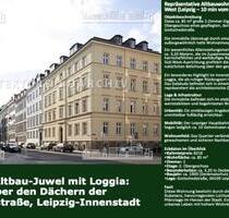 Repräsentative Altbauwohnung mit Loggia im Zentrum-West (Leipzig