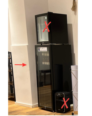 Foto - Gewerblicher Getränkekühlschrank mit Glastür