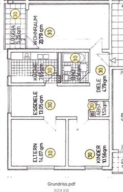 Foto - 3,5 ZKB Wohnung - 1.100,00&nbsp;EUR Kaltmiete, ca.&nbsp; 78,00&nbsp;m&sup2;
