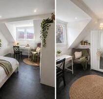 Zu vermieten: 3 - Zimmer Dachgeschoss Wohnung 75qm, modernisiert - Oberhausen Alt-Oberhausen