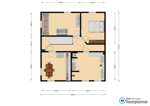 Foto - 2-Zimmer-Wohnung zu vermieten - 469,00&nbsp;EUR Kaltmiete, ca.&nbsp; 67,00&nbsp;m&sup2;