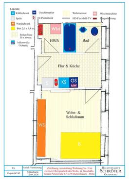 Foto - 1.5 Zimmer Etagenwohnung zur Miete in Wilhelmshaven