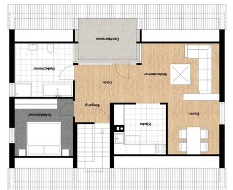 Foto - Freundliche 2,5-Zimmer-DG-Wohnung in ruhigem 3 Familenhaus in Wgt