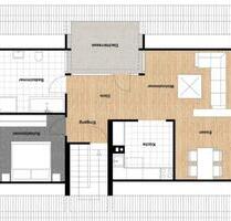 Freundliche 2,5-Zimmer-DG-Wohnung in ruhigem 3 Familenhaus in Wgt - Baienfurt