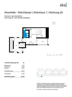 Foto - 1-Zimmer-Dachgeschosswohnung mit Balkon in Beelitz-Heilstätten
