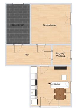 Foto - 2-Zimmer-Wohnung mit eigenem Garten in Tespe, direkt an der Elbe