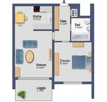 2-Zimmer-Wohnung mit Balkon & Tiefgarage – vollmöbliert - Marktheidenfeld