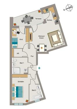 Foto - 3 Zimmer Erdgeschoßwohnung zur Miete in Bergisch Gladbach