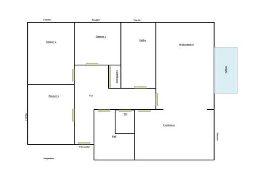Foto - Wohnung zu vermieten 5 Zimmer - 900,00&nbsp;EUR Kaltmiete, ca.&nbsp; 97,00&nbsp;m&sup2;