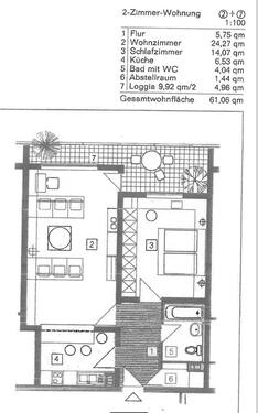 Foto - 2 Zimmer Etagenwohnung in Heddesheim