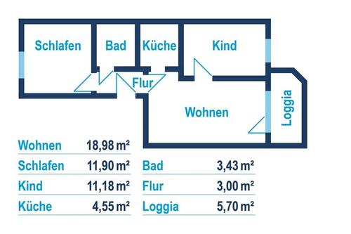 Foto - Etagenwohnung zur Miete in Reichenbach im Vogtland