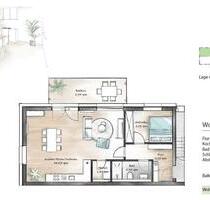 Erstbezug nach Sanierung: Moderne 2-Zi-Wohnung mit Balkon - Kitzingen