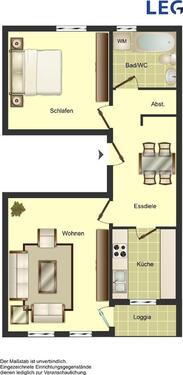 Foto - 2 Zimmer Etagenwohnung zur Miete in Duisburg