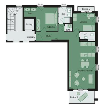 Foto - 3 Zimmer Etagenwohnung in Mühlheim am Main