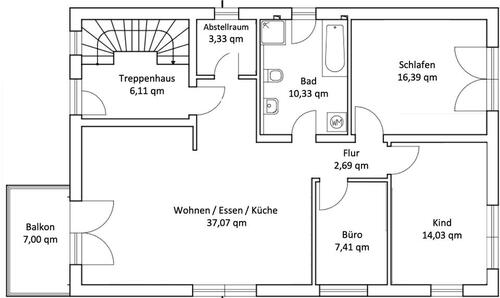 Foto - Helle Neubauwohnung im Neubaugebiet von Veitshöchheim