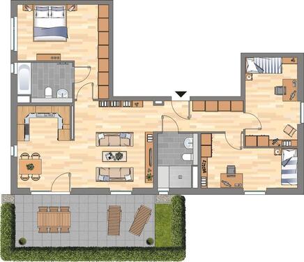 Foto - 4 Zimmer Erdgeschoßwohnung in Köln