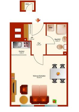 Foto - 1 Zimmer Hochparterre zum Kaufen in München