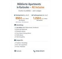 Mobiliät All inklusiv Apartment in Karlsruhe zur Vermieten - Eggenstein-Leopoldshafen