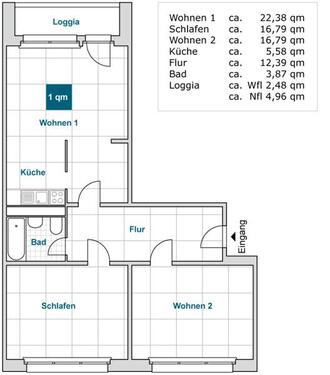 Foto - 3 Zimmer Etagenwohnung zur Miete in Dresden