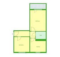 Helle 2-Zimmer-Wohnung mit Balkon - Herzberg (Elster)