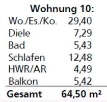 Mietwohnung in Hörstel Blomenweg ab 01.05.2026 - 64,5 m2