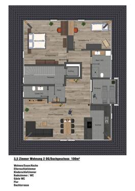Foto - 3.5 Zimmer Dachgeschoßwohnung zur Miete in Oberharmersbach