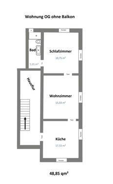 Foto - 2-Zimmer-Wohnung ab 1.7.2026 - 750,00&nbsp;EUR Kaltmiete, ca.&nbsp; 48,85&nbsp;m&sup2;