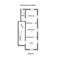 2-Zimmer-Wohnung ab 1.7.2026 - 750,00&nbsp;EUR Kaltmiete, ca.&nbsp; 48,85&nbsp;m&sup2; in Ainring (PLZ: 83404)