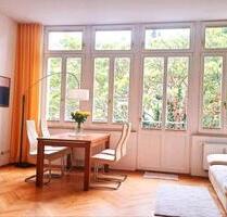 Möblierte Maisonettewohnung mit Balkon in Leipzig Zentrum-Süd