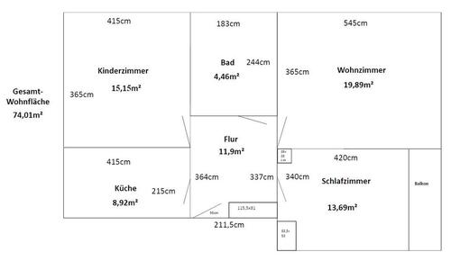 Foto - Sonnige 3-Zimmer-Wohnung in Nbg. Röthenbach b. Schweinau