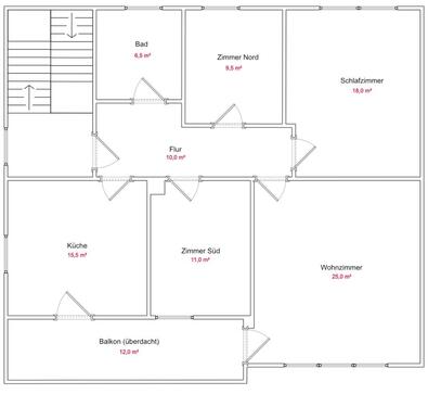 Foto - 4 Zimmer Etagenwohnung in Ascha