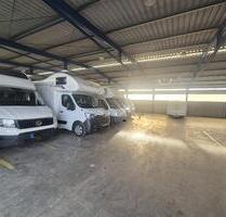 Hallenstellplatz für WoMo, Wohnwagen, Boote, Oldtimer, ab 59 € - Meißen