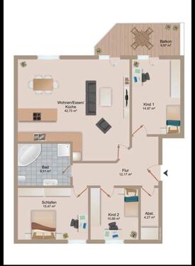 Foto - 4 Zimmer Etagenwohnung zur Miete in Dörverden