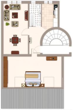 Foto - 2 Zimmer Dachgeschoßwohnung zur Miete in Braunschweig
