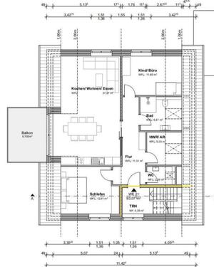 Foto - 90 m² Dachgeschosswohnung mit Balkon im Erstbezug - 46325 Borken