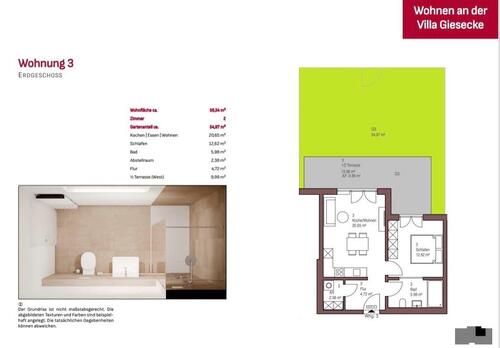 Foto - 2 Zimmer Erdgeschoßwohnung zur Miete in Tirschenreuth