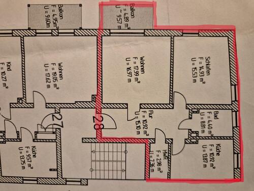 Foto - vermiete 2-Zimmer-Wohnung mit Balkon und Stellplatz