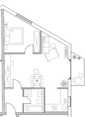 Foto - 2 Zimmer Dachgeschoßwohnung zur Miete in Ursensollen