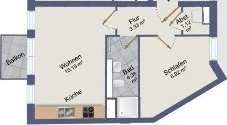 Foto - 1.5 Zimmer Etagenwohnung in Kiel