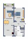 Foto - 2-Raum-Wohnung mit modernem Grundriss und Balkon