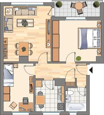 Foto - 3.5 Zimmer Erdgeschoßwohnung in Gelsenkirchen