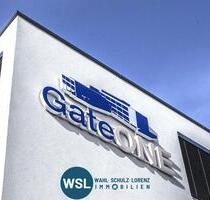 Modernes Großraumbüro im GateONE. Repräsentatives Arbeiten in hochwertigem Bürokomplex in Nürtingen