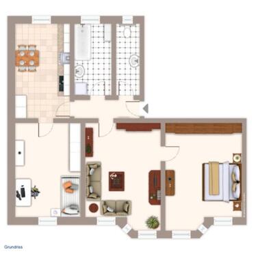 Foto - Helle 3-Zimmer-Wohnung mit Einbauküche – Nürnberger Südstadt