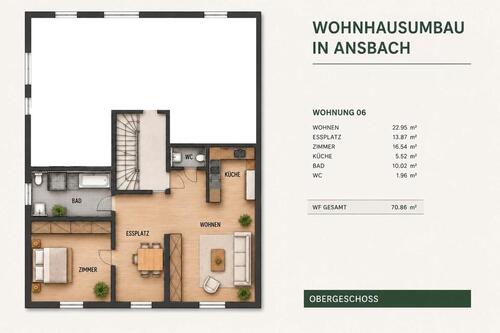 Foto - Exklusive Eigentumswohnung im Denkmalobjekt Ansbacher Innenstadt