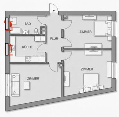 Foto - Frisch sanierte 3 ZKB Wohnung in Ludwigshafen Friesenheim