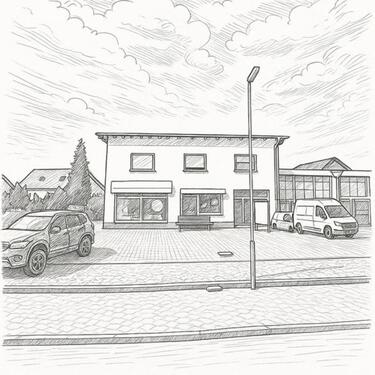 Foto - Geschäfts- und Wohnhaus in einem!