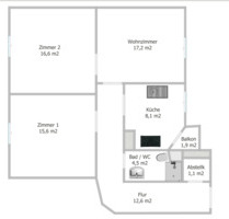 3-Zimmer 75 m2 Altbauwohnung mit Klimaanlage zu vermieten - Leverkusen Opladen