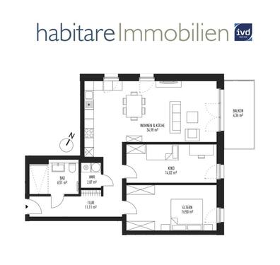 Foto - 3 Zimmer Etagenwohnung in Königs Wusterhausen