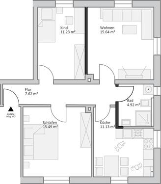 Foto - Etagenwohnung in Tirschenreuth