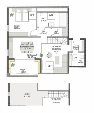 Foto - 2 Zimmer Dachgeschoßwohnung zur Miete in Simmerath